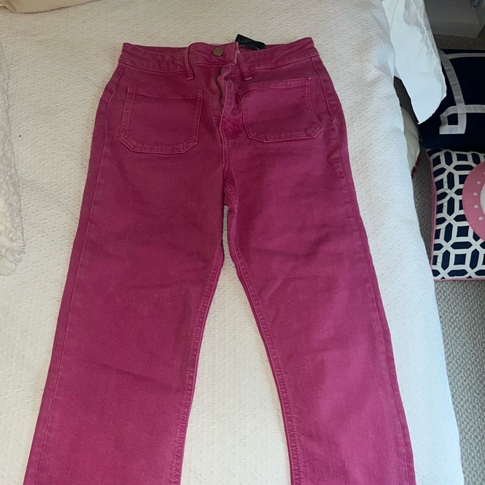 Zara Pink Fared Jeans
